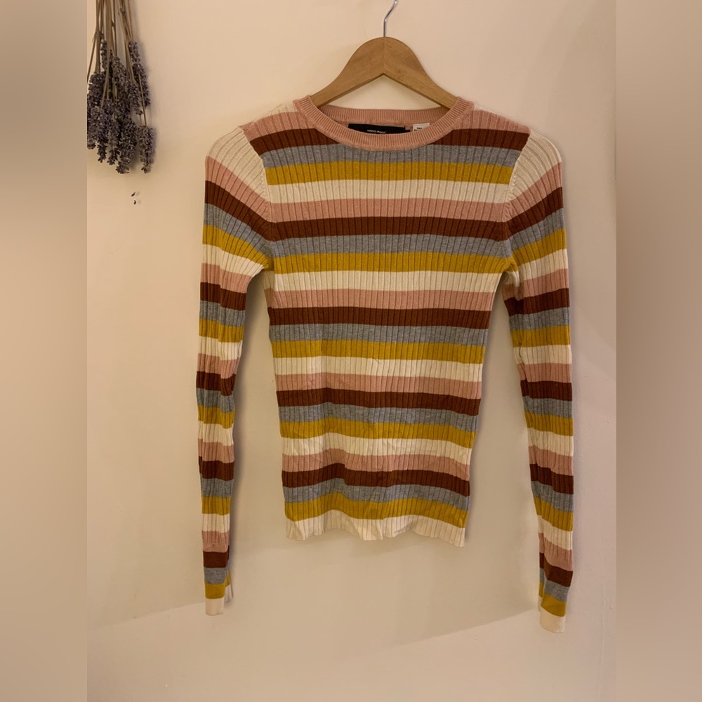 Striped light sweater